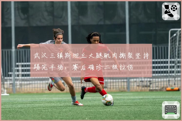 武汉三镇斯坦丘大腿肌肉撕裂坚持踢完半场，赛后确诊二级拉伤