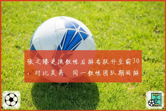 张之臻更换教练后排名跃升至前30，对比吴易昺同一教练团队期间排名停滞不前